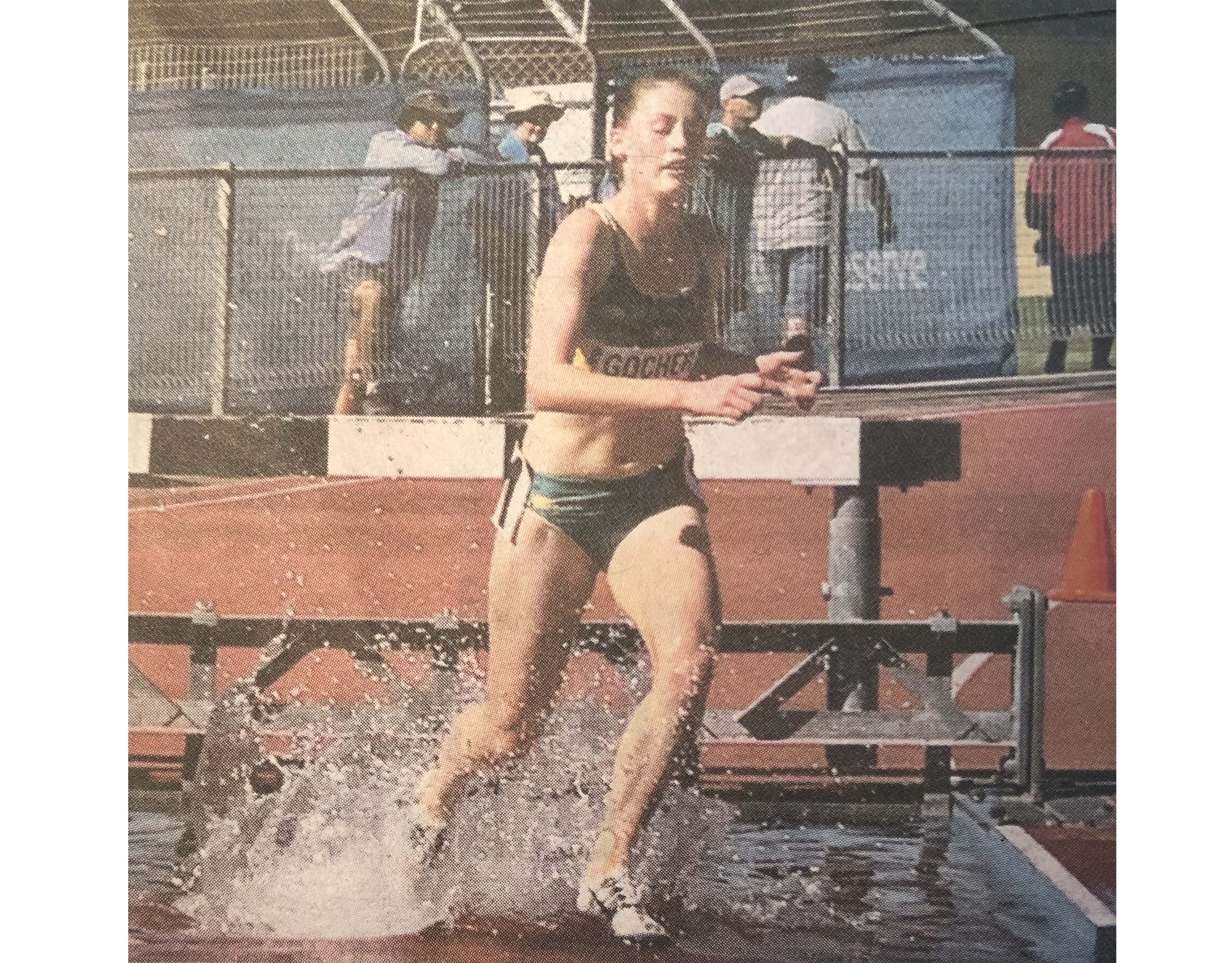 Sophie Gocher representing Australia in steeplechase at 2019 Oceania Championships copyright TWT 31 Jul 2019