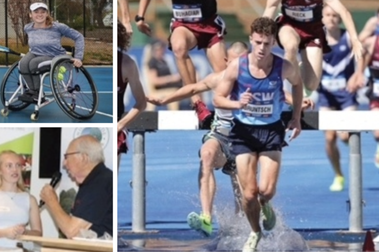 Sports Stars 7 8 and 9 Photo of Hayley Slocombe, Mikayla Kelleher & Adam Bruntsch